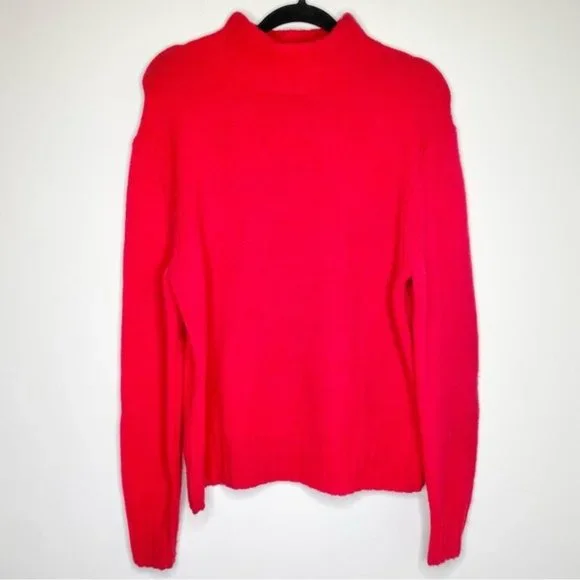 J. Crew Red Mockneck Sweater in Supersoft Yarn - Picture 1 of 7